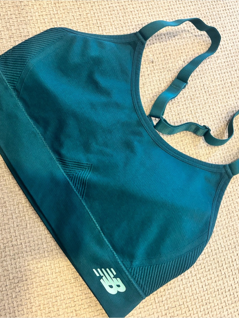 New Balance Women's Teal-Green Athletic Sports Bra